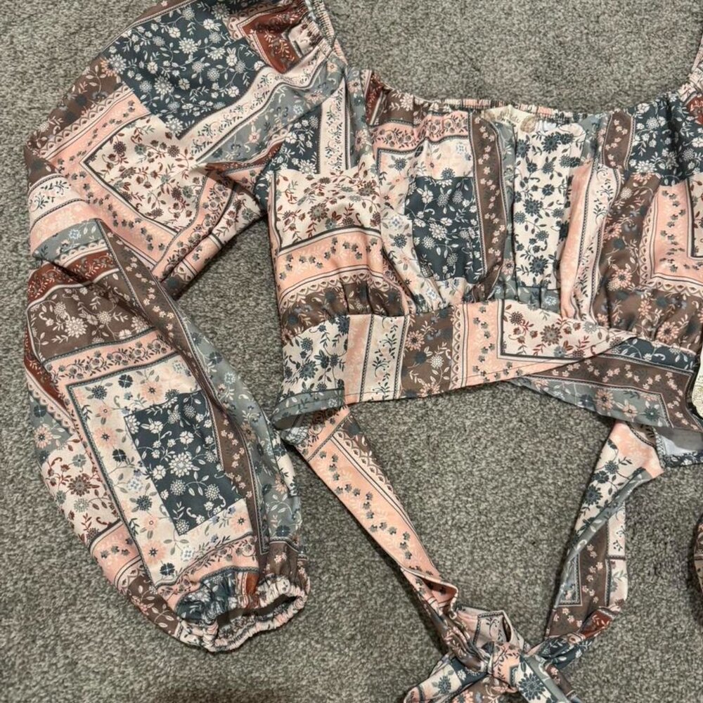 NWOT Altar'd State Patchwork Cottagecore Floral B… - image 4